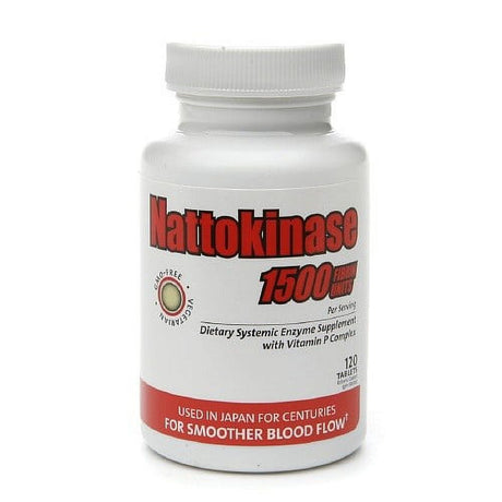 Naturally Vitamins Nattokinase - 1500 FU - 120 Tablets