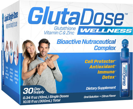 Glutadose Wellness | Glutathione Daily Immune Support & Detox | 30 Doses