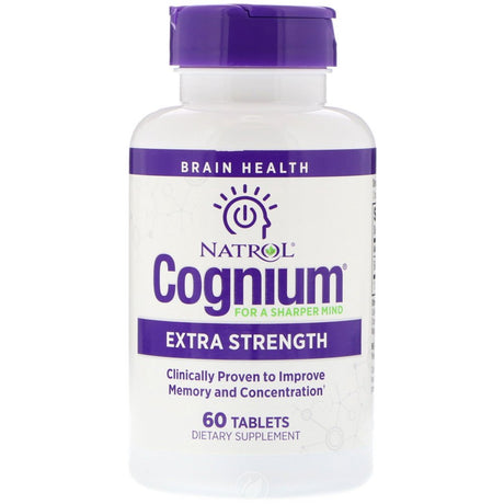 Natrol Cognium Extra Strength 200Mg Tablets - 60 Count in the Box, Pack of 2