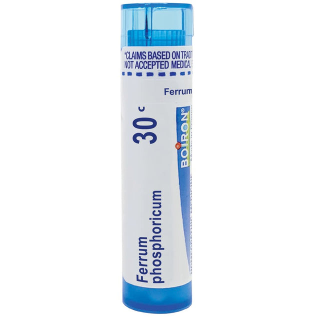 Boiron Ferrum Phosphoricum 30C, Homeopathic Medicine for Low or Mild Fever, 80 Pellets