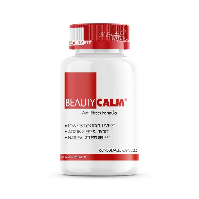 Beautycalm Anti-Stress Formula Capsules by Beautyfit for Women - 60 Count Dietary Supplement