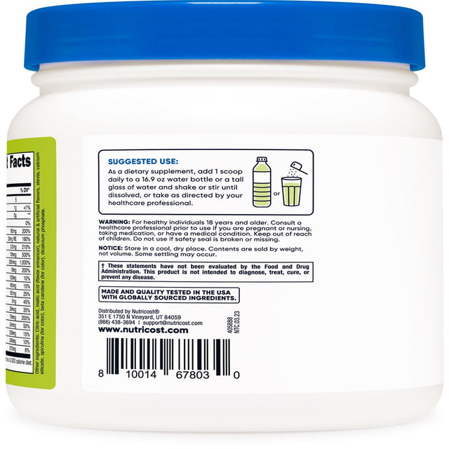 Nutricost Electrolytes Advanced Hydration Powder (Cucumber Lime) 120 Servings Supplement