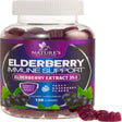 Nature’S Sambucus Elderberry Gummies, Immune Support for Kids and Adults, Max 35:1 Extract, Equivalent to 4200Mg of Elderberries, Black Elderberry Vitamin Supplement, Vegan, Non-Gmo - 120 Gummies