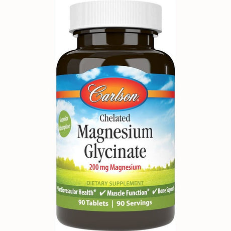 Carlson Labs - Chelated Magnesium 200 Mg. - 90 Tablets