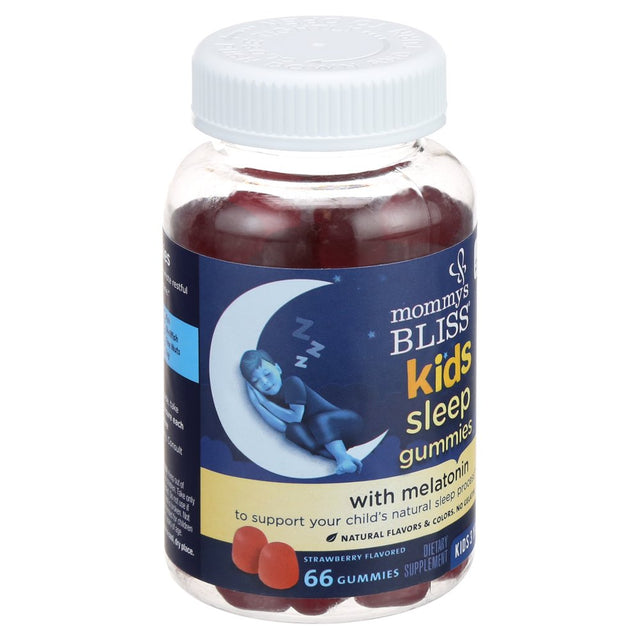 Mommy'S Bliss Kids Sleep Gummies, Dietary Supplement, Strawberry, 66 Count