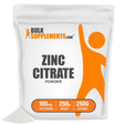 Bulksupplements.Com Zinc Citrate - Zinc Supplements - Pure Zinc - Elemental Zinc - Zinc Mineral Supplements (250 Grams - 8.8 Oz - 1666 Servings)