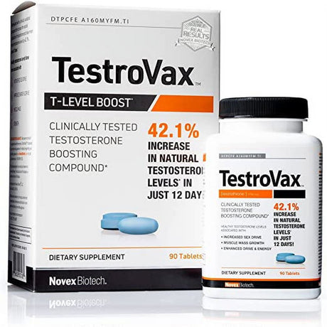 Testrovax Best Testosterone Booster for Men Vitamins for Men Boost Testosterone Level 2700Mg 90 Count