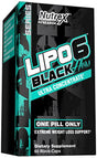 Lipo-6 Black Hers Ultra Concentrate | Weight Loss Pills for Women | Fat Burner, Appetite Suppressant, Metabolism Booster for Weight Loss + Hair, Skin, & Nails Support | 60 Diet Pills