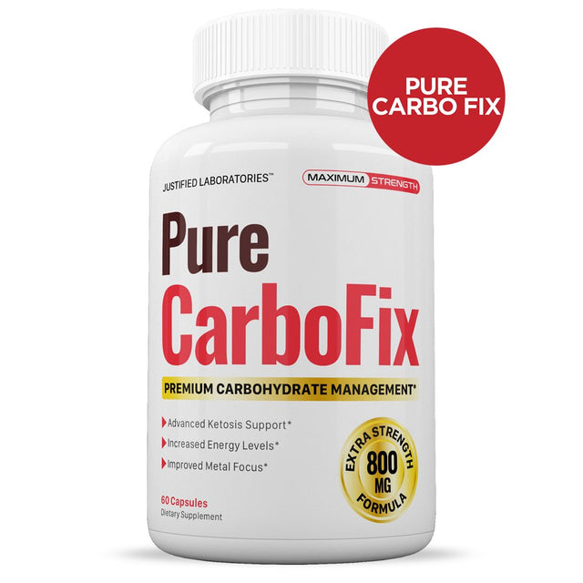 (3 Pack) Pure Carbo Fix Appetite Suppressant Diet Pills Weight Loss Supplement 180 Capsules