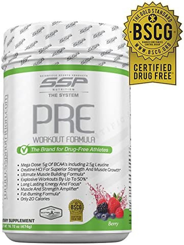 Workout Canister Set, BSCG Certified Drug Free, by SSP Nutrition