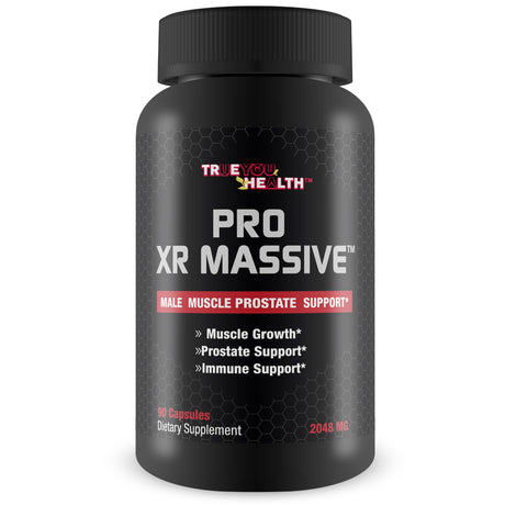 Pro XR Massive T Prostate Support - Promote Healthy Circulation - Aid Energy & Stamina - Support Prostate Function Prostate Health - Prostate Health Supplement for Men with Zinc and Vitamin D