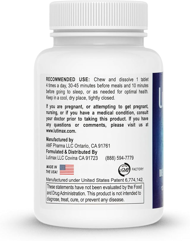 Lutimax Luteolin Complex W/Rutin - Brain Supplement for Mental Health - Bioflavonoids W/Vitamin C, D & E for Joint, Muscle, & Dietary Issues - Antioxidants Supplement W/Immune Support - 120 Tablets