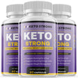 (3 Pack) Keto Strong - Keto Pills for Weight Loss - Energy Boosting Dietary Supplements for Weight Management and Metabolism - Advanced Ketogenic Ketones - 180 Capsules