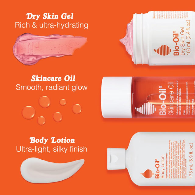 Bio-Oil Dry Skin Gel with Soothing Emollients & Vitamin B3, Non-Comedogenic, 3.4 Oz