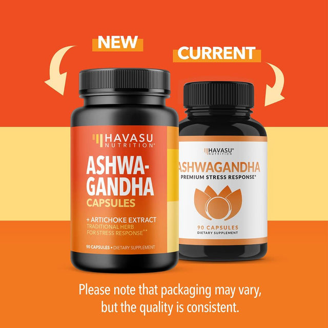 Havasu Ashwagandha Capsules Extra Strength 1000Mg | Anxiety, Stress & Mood Support, 90Ct