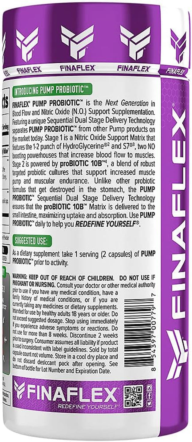 Pump Probiotic, Boosts Nitric Oxide Production, Max Pump, Full Serving of Probiotics, Gut Health, Increase Blood Flow, Healthy Digestion