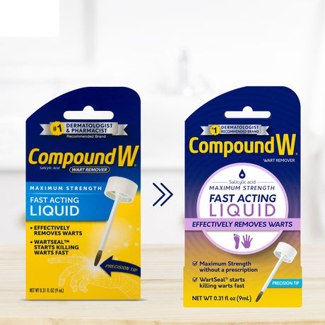 Compound W Maximum Strength Fast Acting Liquid Wart Remover, 0.31 Fl Oz