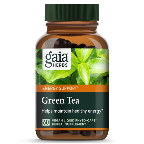 Gaia Herbs Green Tea -- 60 Vegetarian Liquid Phyto-Caps