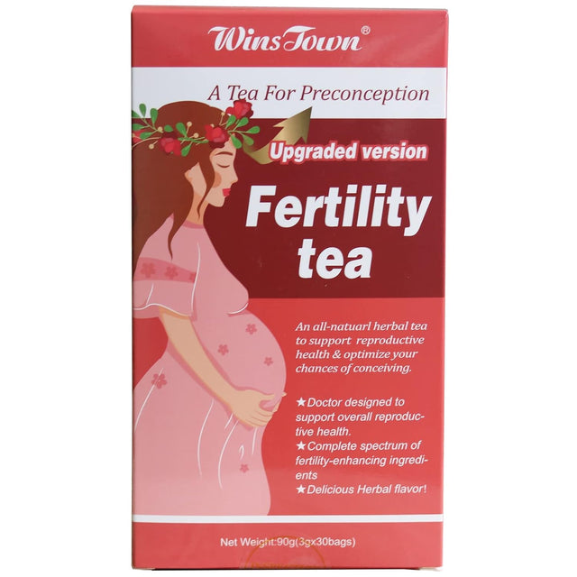 Wins Town Fertility Tea for Women, Promotes Ovulation, Supports Hormonal Balance and Pregnancy, 30 Tea Bags