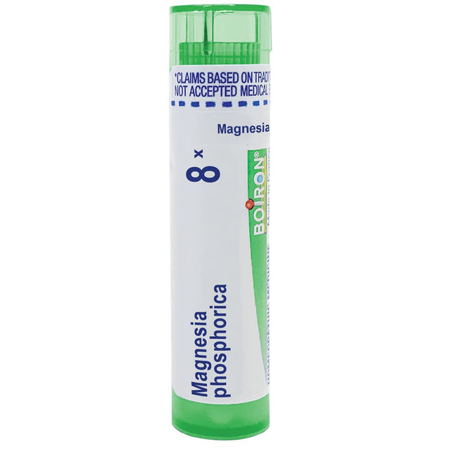 Boiron Magnesia Phosphorica 8X, Homeopathic Medicine for Spasmodic Pain in the Abdomen Improved by Heat, 80 Pellets