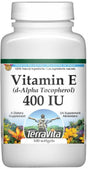 Terravita Vitamin E (D-Alpha Tocopherol) - 400 IU, (100 Softgels, 1-Pack, Zin: 428181)