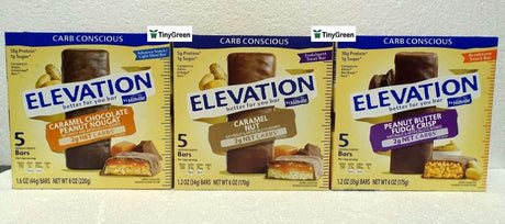 Elevation by Millville Protein Bars Carb Conscious 3 Variety Flavors Bundle (Pack of Three)