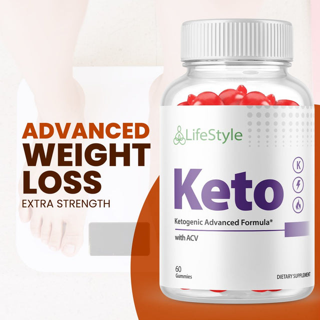 (2 Pack) Lifestyle Keto ACV Gummies - Supplement for Weight Loss - Energy & Focus Boosting Dietary Supplements for Weight Management & Metabolism - Fat Burn - 120 Gummies