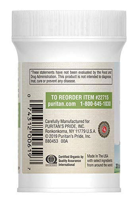 Puritans Pride One Daily Mens Multivitamin Caplets with Zinc, 30 Count (Pack of 1)