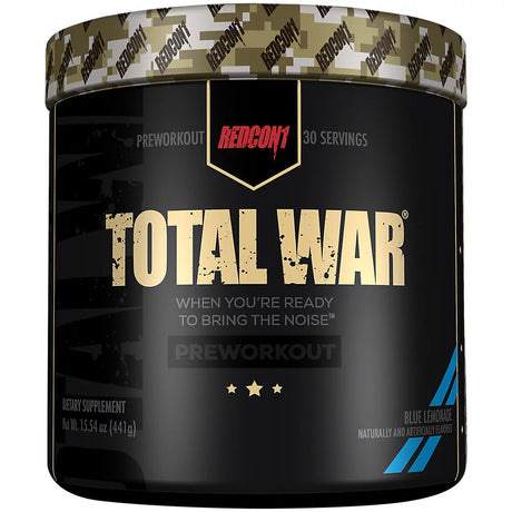 Redcon1 Total War Pre-Workout Powder, Blue Lemonade, 30 Servings