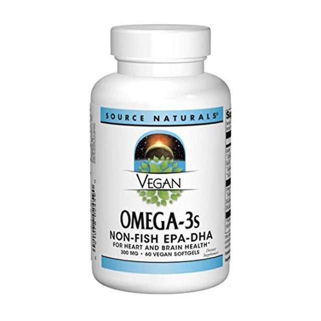 Source Naturals Vegan Omega-3S, Non-Fish EPA-DHA, 300 Mg, 60 Vegan Softgels