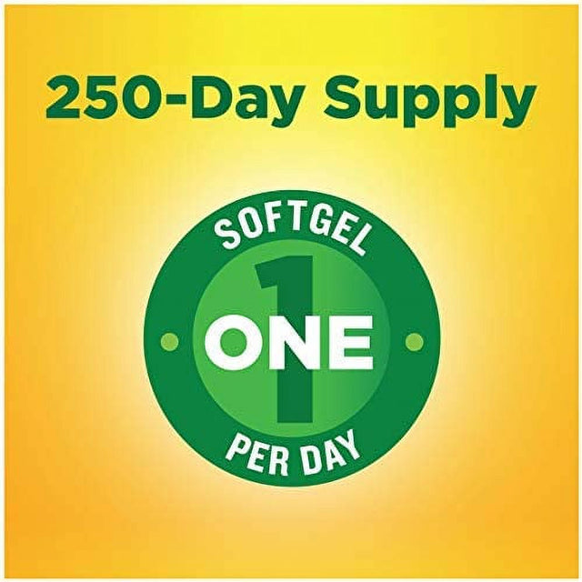 Nature Made Vitamin D3, 250 Softgels, Vitamin D 2000 IU (50 Mcg) Helps Support Immune Health, Strong Bones and Teeth, & Muscle Function, 250% of the Daily Value for Vitamin D in One Daily Softgel