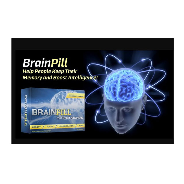 BRAIN PILL Nootropic Supplement 1 Month Supply 60 Capsules per Box Natural Vitamins Brainpill