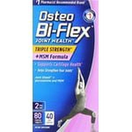 Osteo Bi-Flex Joint Health Triple Strength + MSM Formula 80 Tablets