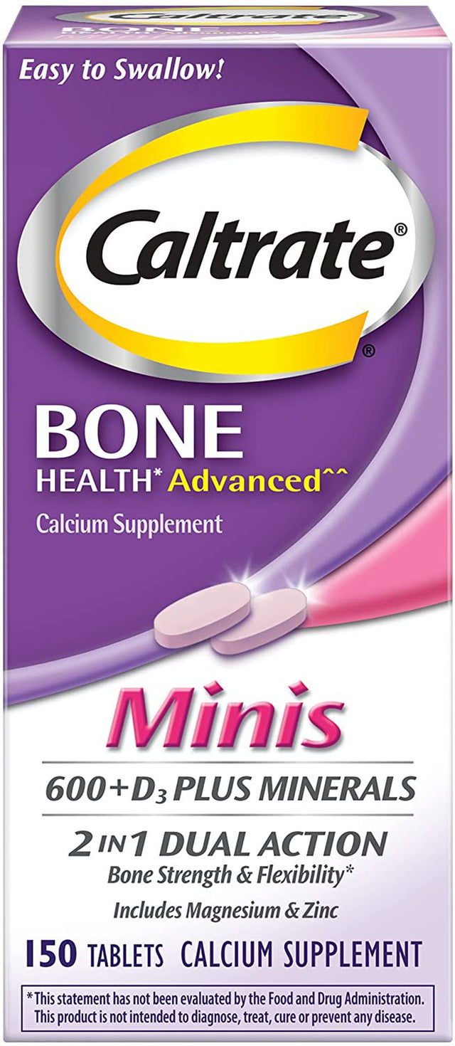 6 Pack - Calcium & Vitamin D3 Supplement plus Minerals Mini Tablets, 150 Ea