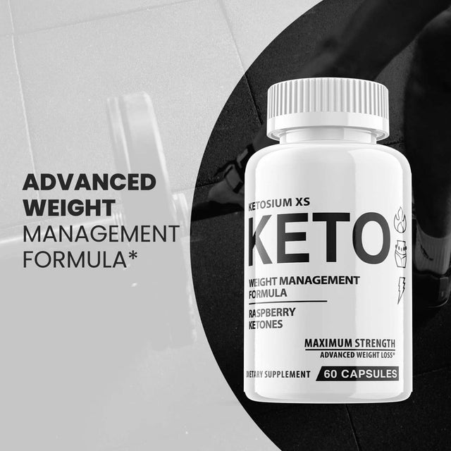 (5 Pack) Ketosium XS Keto - Supplement for Weight Loss - Energy & Focus Boosting Dietary Supplements for Weight Management & Metabolism - Advanced Fat Burn Raspberry Ketones Pills - 300 Capsules