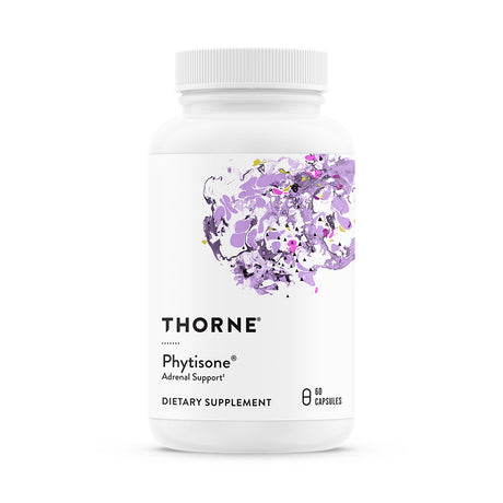 Thorne Phytisone, Adrenal Support Supplement with Vitamin C & Ashwagandha, Dairy-Free Helath Support, 60 Capsules, 30 Servings