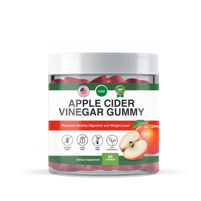 GHS Apple Cider Vinegar Gummies for Healthy Digestion and Weight Loss 60 Count