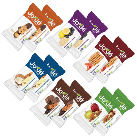 Joje Soft Baked Real Food Energy Bars | Chef Crafted, Althete Approved | Variety Pack | Whole Food, Gluten Free, Good Source of Fiber, Healthy Snacks | 12 Count