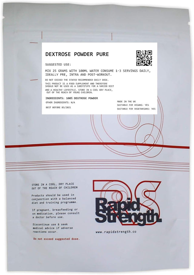 Pure 100% Dextrose Powder 100G, Non-Gmo, Gluten Free