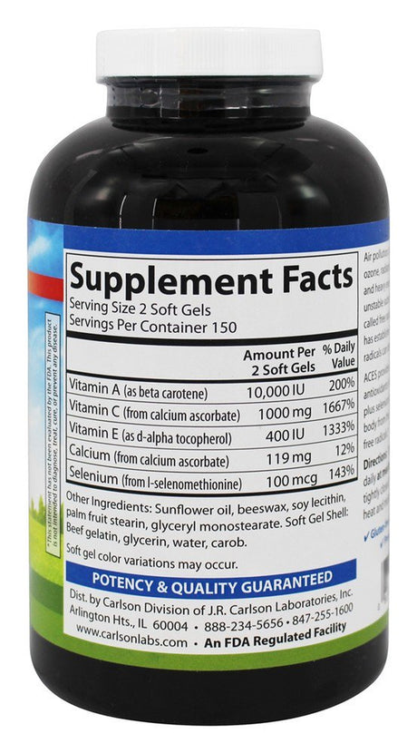 Carlson Labs - ACES Antioxidants - 300 Softgels