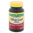 Spring Valley Standardized Extract Olive Leaf Herbal Supplement Capsules, 150 Mg, 60 Count