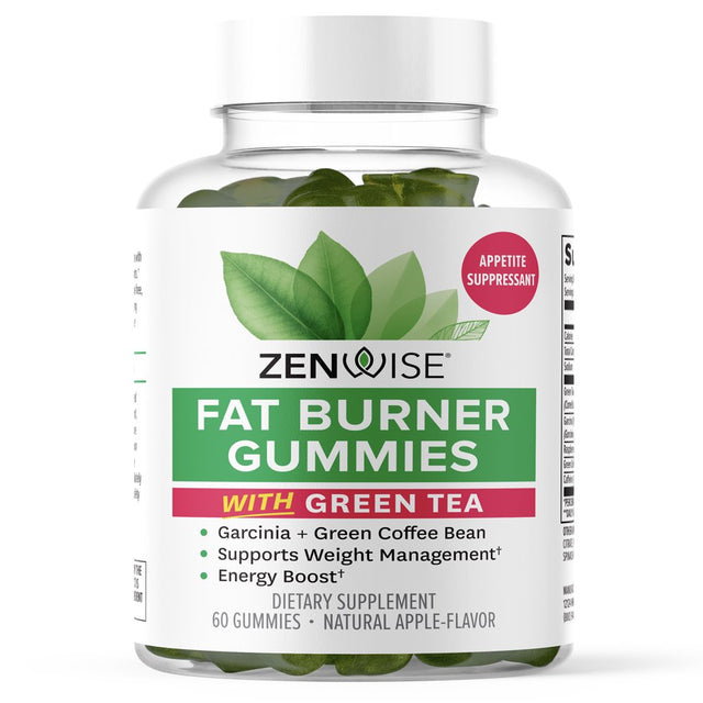 Zenwise Fat Burner Gummies Appetite Suppressant for Weight Loss Supplement - 60 Count