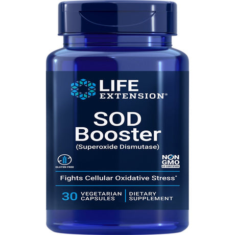 Life Extension SOD Booster - Helps Protect against Cellular Stress, SOD Production Support, Antioxidant Supplement - Gluten-Free, Non-Gmo - 30 Vegetarian Capsules