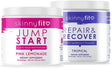 Skinnyfit Jump Start and Repair & Recover Powder, Pre & Post Workout Supplements, Natural Energy, Boost Focus & Endurance, Muscle Recovery & Growth, 30 Servings of Each