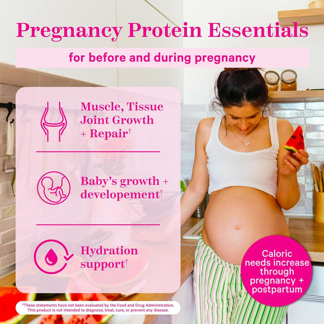 Pink Stork Pregnancy and Breastfeeding Protein Powder - 20 G Chocolate Whey and Collagen Protein - Prenatal, Postnatal & Lactation Support, Postpartum Nursing Essentials - 21 Servings