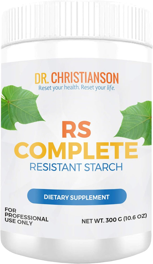 Dr. Christianson RS Complete - Resistant Starch Powder with Organic Green Banana Flour - Non-Gmo + Dairy-Free Fiber Powder Supplement - the Metabolism Reset Diet (30 Servings / 300G)