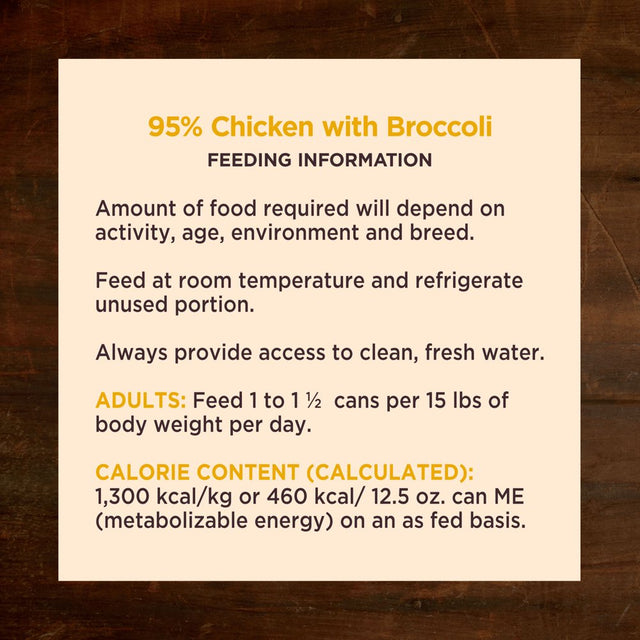 Wellness CORE 95% Natural Wet Grain Free Canned Dog Food, Chicken & Broccoli,12.5-Ounce Can (Pack of 12)