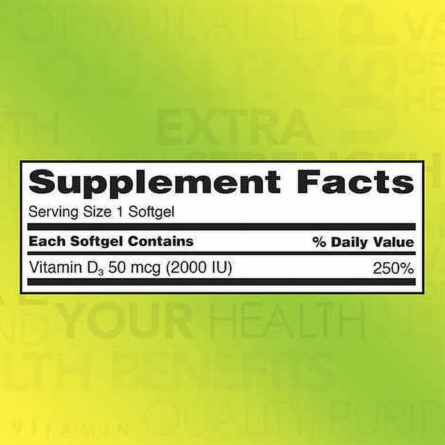 Kirkland Signature Extra Strength Vitamin D3 - 600 Softgels