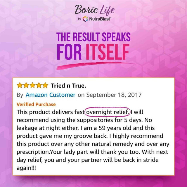 Nutrablast Boric Acid Suppositories 600Mg (30 Count) W/Feminine Balance Complex (60 Capsules) | Vaginal Detox & Cleanse | Supports Healthy Intestinal Flora & Immune System