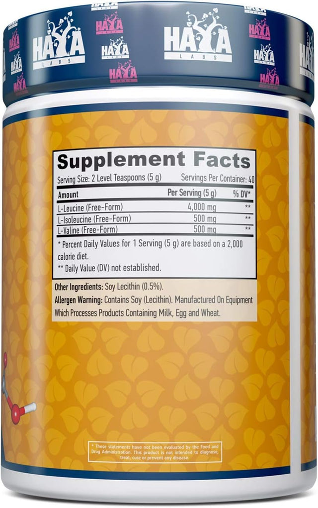 Sports BCAA /8:1:1/ HICA | Powerful and Instant Powder Blend with Branched Chain Amino Acids (Bcaas) for Pre, Intra and Post-Workout | Natural Product 200G